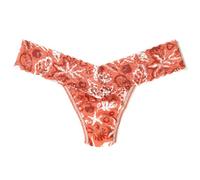 Hanky Panky Low Rise Thong - Mutande Donna in Pizzo Elasticizzate, Tanga Donna Comodo e Colorato a Vita Bassa - Slip Donna Cotone e Nylon, Lingerie per Completo Intimo Donna, Taglia Unica, Pezzo Unico