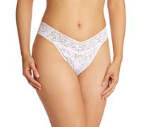 Hanky Panky Original Rise Thong - Mutande Donna in Pizzo Elasticizzate, Set 3 Pz, Tanga Donna con Vita ad Altezza Regolare - Slip Donna Cotone e Nylon, Lingerie per Completo Intimo Donna, Taglia Unica