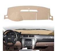 HanLanKa Copertura del cruscotto per Chevy Chevrolet Suburban/Tahoe 2007-2014, Chevrolet Avalanche Silverado 1500 LTZ 2007-2013, GMC Yukon 2007-2014 Dash Cover Mat (Tappeto Premium, Beige)