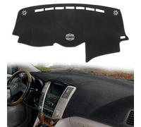 HanLanKa Copertura per cruscotto Compatibile con Lexus RX330 2004-2006, RX350 2007-2009, RX400h 2006-2008, Nero con Fori centrali per Altoparlanti