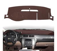 HanLanKa Copertura per cruscotto per Chevy Chevrolet Suburban/Tahoe 2007-2014, Chevrolet Avalanche Silverado 1500 LTZ 2007-2013, Tappetino per cruscotto GMC Yukon 2007-2014 (Tappeto Premium, Marrone)