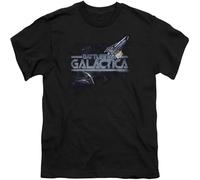 HANLINMY Battlestar Galactica 1978 Cylon Pursuit Men T Shirt Tee Black XL