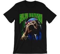 HANLINMY Buju Banton t Shirt Jamaican Reggae Dancehall Musician 90s Rap VNTG Tee Black L