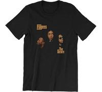 HANLINMY Fugees The Score Lauryn Hill Pras Wyclef Jean Vinyl 90' Hip Hop T-Shirt Mens Tee Black M
