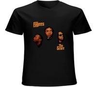 HANLINMY Fugees The Score T-Shirt Lauryn Hill Pras Wyclef Jean Vinyl 90' Hip Hop Tee Men's Unisex Black M