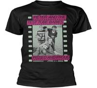 HANLINMY HALENS Peter And The Test Tube Babies Tshirt Pissed Proud OI Black S