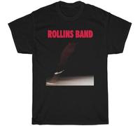 HANLINMY jianxi Rollins Band Weight T-Shirt Casual Graphic Comfortable Tees Black M