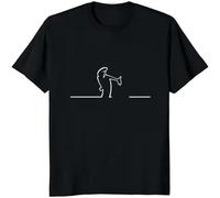 HANLINMY La Linea The Line Funny Printed Merry Christmas Tees Comfortable Hip Hop Streetwear Man T Shirt Casual Graphic Tops Black L