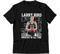 HANLINMY Legends Are Forever Tee Larry The Shirt Bird Retro Caricature Style T Tshirt Johnson Unisex Black L
