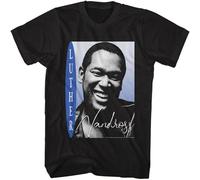 HANLINMY Luther Vandross Big Smiling Bust Photo Men's T Shirt R&B Soul Music Black 3XL