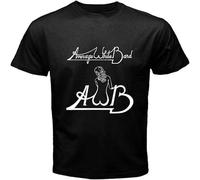 HANLINMY Men's Average Band Awb Logo Funk R&B Soul T-Shirt White L
