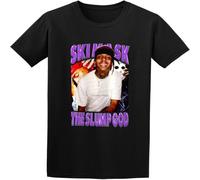 HANLINMY Men's Ski Mask The Slump God Hip Hop Rap Cotton T Shirt Black XL
