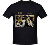 HANLINMY Tom Waits Swordfishtrombones Men's Short Sleeve Crew Neck T Shirt Black S