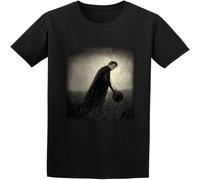 HANLINMY Tom Waits T Shirt Mule Variations Vinyl CD Cover Tee Men's Tops Black S