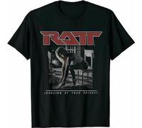 HANLINMY VTG RATT Invasion of Your Privacy T Shirt IC Band Cotton Tee Black XL