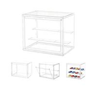 Hanlintk Vetrina acrilica a 3 strati con porta magnetica, pezzo in acrilico autoassemblabile per personaggi d'azione, miniature e oggetti da collezione, armadietto in plexiglass di alta qualità con