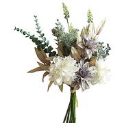 hanlongyu Fiori artificiali di seta per la decorazione domestica e le nozze, centrotavola del tavolo da pranzo del fiore del Faux Piante artificiali Dalia. Fiori di seta per la decorazione