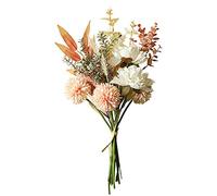 hanlongyu Fiori artificiali in seta per la decorazione della casa e matrimoni, fiori finti da tavolo da pranzo centrotavola. Piante artificiali composizione di fiori di pesco. Fiori di seta per la