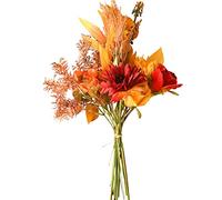 hanlongyu Mazzi di fiori artificiali girasoli in seta per decorazioni per la casa e matrimoni, fiori finti autunnali da tavolo da pranzo, piante artificiali autunnali fiori di seta per decorazione