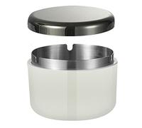 Hanlongyu, Posacenere per sigarette da esterno, con coperchio, in stile moderno, senza fumo, portacenere in plastica con rivestimento interno in acciaio inossidabile, casa, tavolo