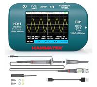 HANMATEK Oscilloscopio Digitale,Mini Oscilloscopio da 2,8"TFT, Larghezza di Banda di 10 MHz, Campionamento ad Alta Precisione di 48 msa/s, Ricaricabile via USB HO11
