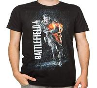 hanmeishi Battlefield 4 Bravo Men's T-Shirt Unisex Black Cotton Print Tee Shirts S