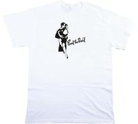 hanmeishi Beat The Devil 50's Movie Humphrey Bogart Men's T-Shirt Unisex White Cotton Print Tee Shirts 3XL