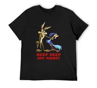 hanmeishi Beep Beep My Arse Men's T-Shirt Unisex Black Cotton Print Tee Shirts XXL