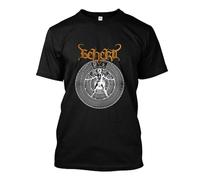 hanmeishi Beherit Drawing Down The Moon Men's T-Shirt Unisex Black Cotton Print Tee Shirts 3XL