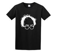 hanmeishi Bernie Sanders Presidential Campaign Logo Men's T-Shirt Unisex Black Cotton Print Tee Shirts M