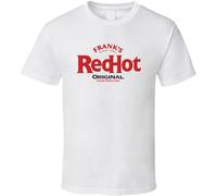 hanmeishi Best of Franks Red Hot Sauce Logo Cool Party Men's T-Shirt Unisex White Cotton Print Tee Shirts S
