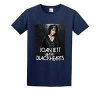 hanmeishi Jett Joan And The Blackhearts Men's T-Shirt Unisex Navy Cotton Print Tee Shirts S