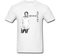 hanmeishi Michael Bolton 2019 World Tour Concert Men's T-Shirt Unisex White Cotton Print Tee Shirts S