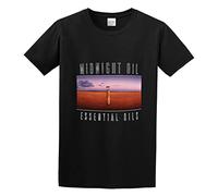 hanmeishi Midnight Oil Essential Oils Men's T-Shirt Unisex Black Cotton Print Tee Shirts M