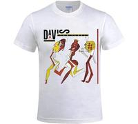 hanmeishi Miles Davis Star People Graphic Men's T-Shirt Unisex White Cotton Print Tee Shirts XL