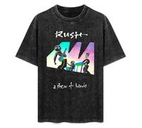 hanmeishi Rush Show of Hands Men's T-Shirt Unisex Black Cotton Print Tee Shirts 3XL