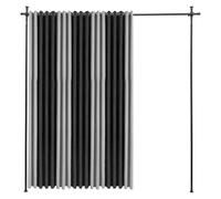 Hanmorfarbi Asta per tenda divisoria, asta telescopica verticale, divisore, camera da letto, senza punch, per porta, per bagno, soggiorno, corridoio (nero, 2 vertical1 orizzontale)