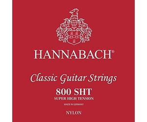 Hannabach 652397 Set Corde per Chitarra Classica Serie 800, Tensione Alta, Argentato