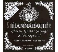Hannabach Bass-Pack Corde per Chitarra Classica Serie 815 Medium Tension Silver, Set di Corde Basse 10x E6/Mi6, A5/La5 e 13x D4/Re4