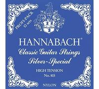 Hannabach Bass-Pack Corde per Chitarra Classica Serie 815 Super Low Tension Silver, Set di Corde Basse 10x E6/Mi6, A5/La5 e 13x D4/Re4