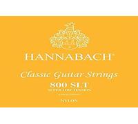 Hannabach Classical Guitar Strings Series 800 Super Low Tension placcate argento D4w, 8004SLT, Corde per chitarra (filo di rame placcato argento, bassa tensione, per chitarre classiche entry level)