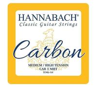 Hannabach Corde per chitarra classica CARBONO Tensione medio/alto - set di 3 corde cantini (Mi1+Si2+Sol3)