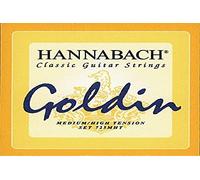 Hannabach Corde per chitarra classica Serie 725 Medium/High Tension Goldin - Set di 3 corde acute Carbon - 7258MHTC