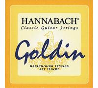Hannabach Corde per chitarra classica Serie 725 Medium/High Tension Goldin - Set di 3 corde basse - 7257MHT