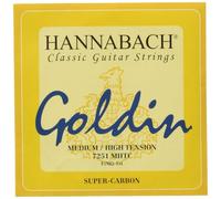Hannabach Corde per chitarra classica Serie 725 Medium/High Tension Goldin Super Carbon - Mi1-7251MHTC