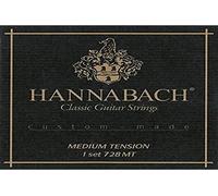 Hannabach Corde per chitarra classica Serie 728 Medium Tension Custom Made - Set con corde acute Carbon - 728MTC