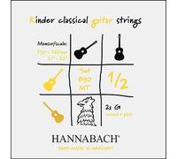 Hannabach Corde per chitarra classica Serie 890 MT per 1/2 chitarra per bambini Mensur: 53-56 cm - Set die 2 corde Sol - 890MT 1/2