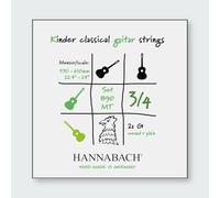 Hannabach Corde per chitarra classica Serie 890 MT per 3/4 chitarra per bambini Mensur: 57-61 cm - Set die 2 corde Sol - 890MT 3/4