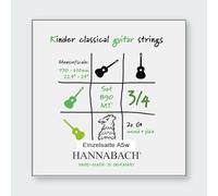 Hannabach Corde per chitarra classica Serie 890 MT per 3/4 chitarra per bambini Mensur: 57-61cm - La5 wound - 8905MT 3/4