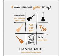 Hannabach Corde per chitarra classica Serie 890 MT per 7/8 chitarra per bambini Mensur: 62-64 cm - Set die 2 corde Sol - 890MT 7/8